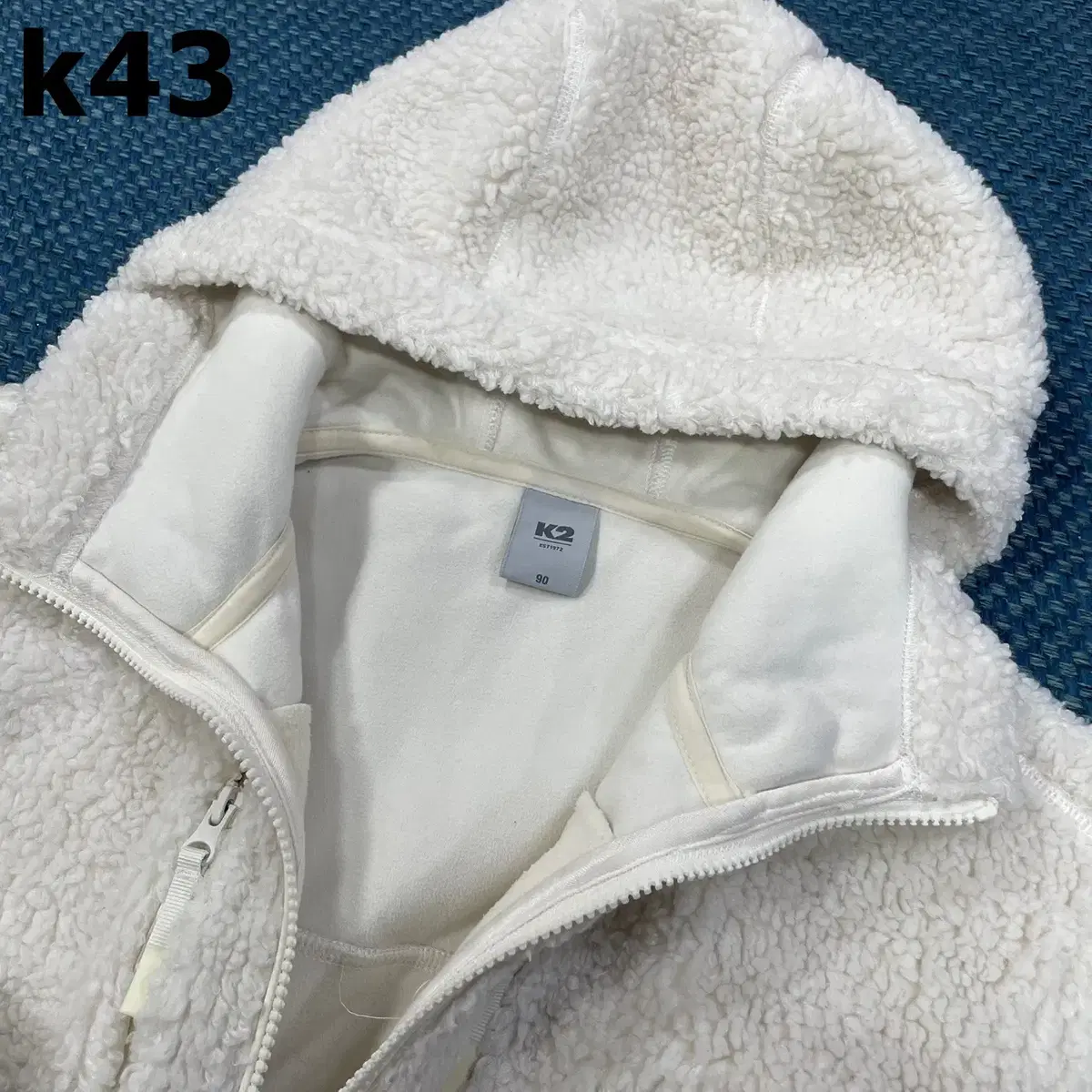 [90] K2 공용 비숑 뽀글이 후드 집업 자켓 K43