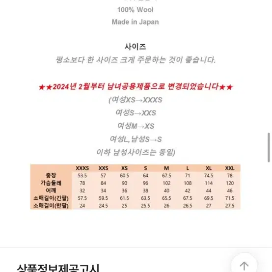 꼼데가르송 레드 와펜 가디건 팔아용 XXL