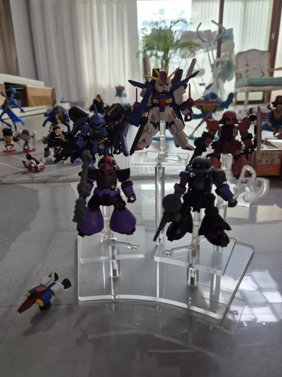 Gundam Figures acrylic with base