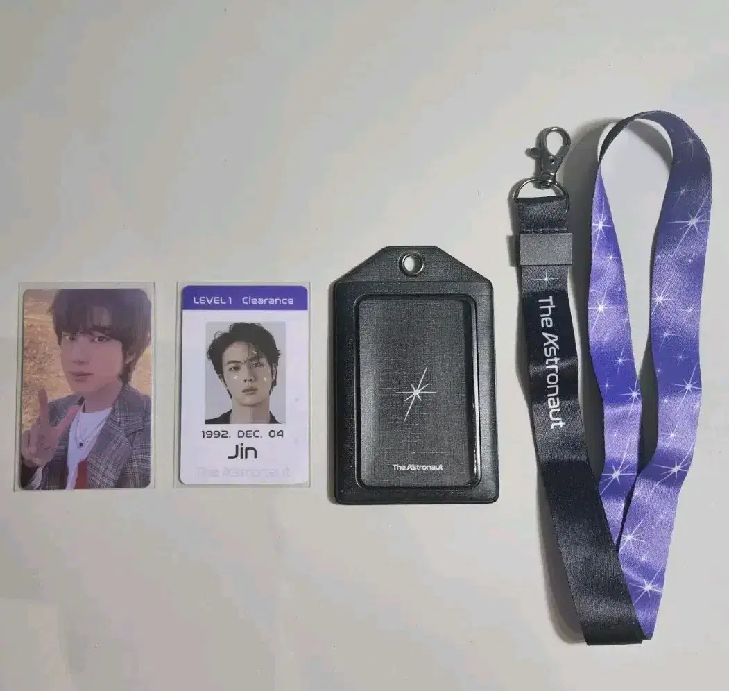 BTS jin Astronaut ID card holder photocard set bts kim seokjin