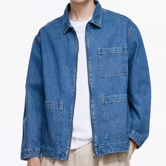 H&M 데님 청자켓 M