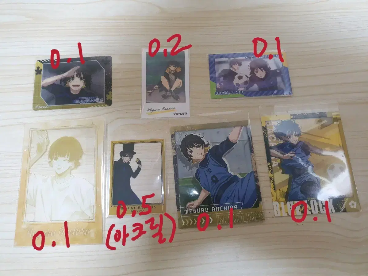 BLUELOCK Bachira Goods (Pasha, acrylic kards, clear kards, tributaries, etc.)