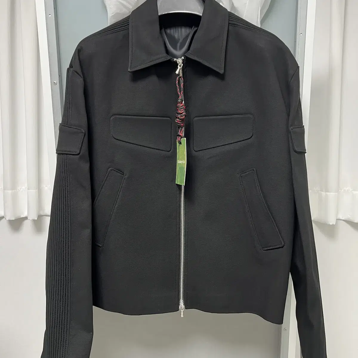 [S] STU 23SS Embo Racing Jacket Black