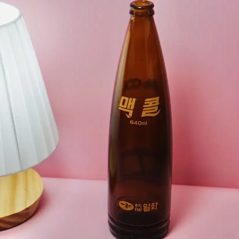 맥콜 옛날 음료수병 640ml 근대사소품 빈티지 레트로