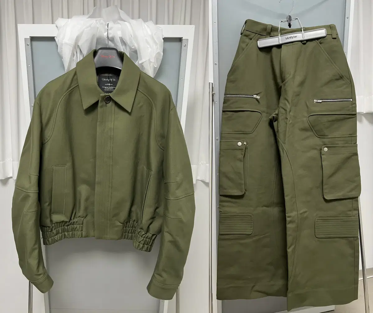 [샘플 셋업] STU Croassant Khaki Stu office