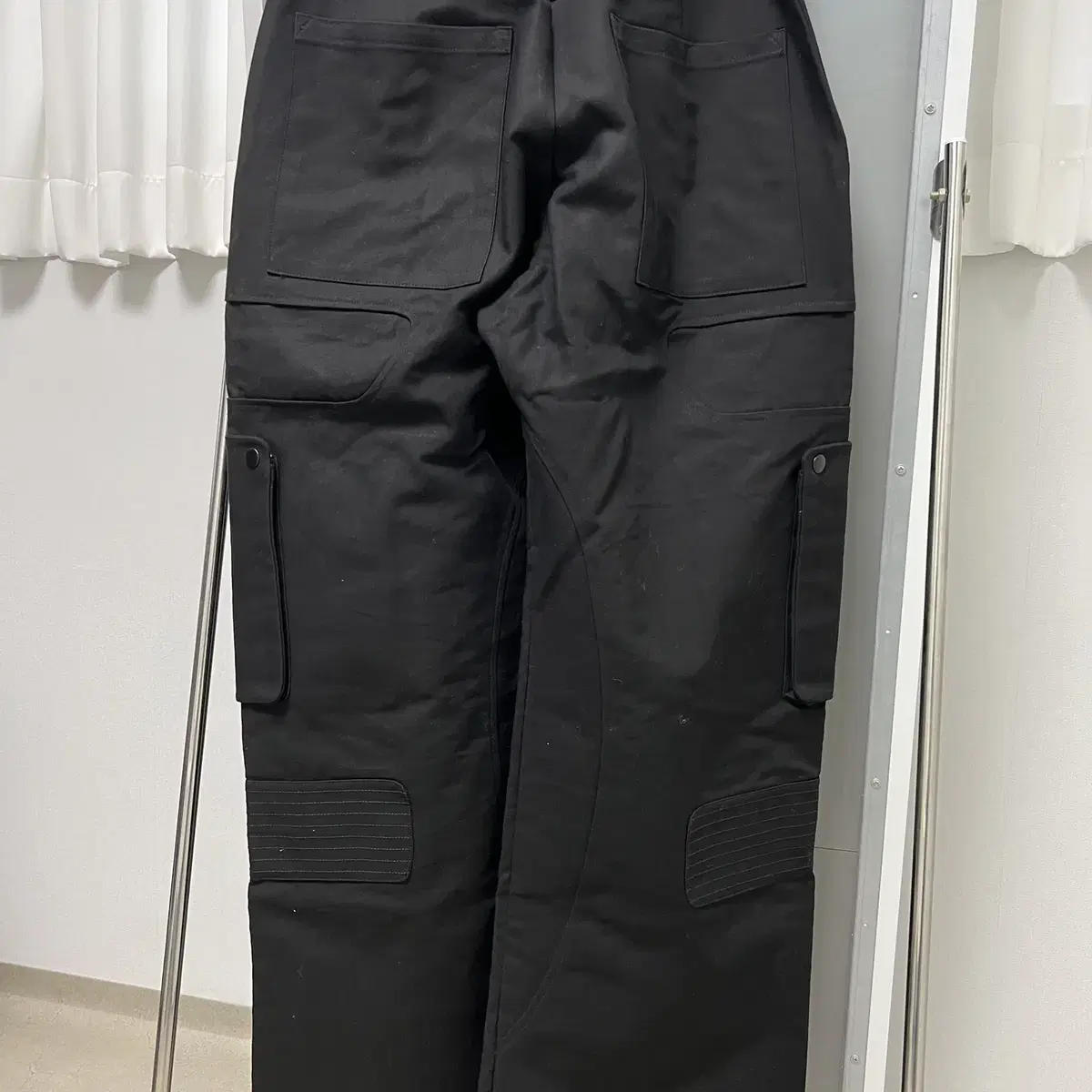 [S] STU Multi Panel Cargo Pants Black