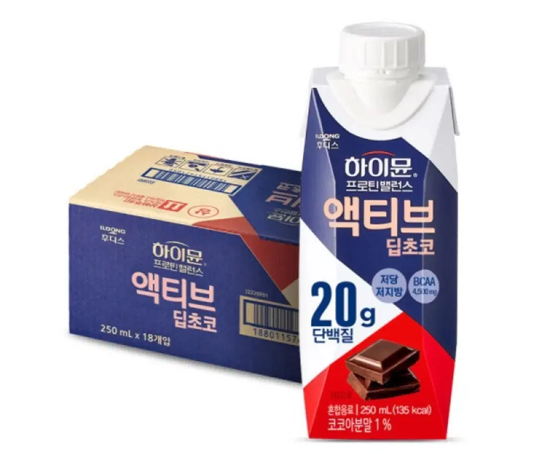 하이뮨 프로틴 밸런스 액티브 딥초코 250ml 18개