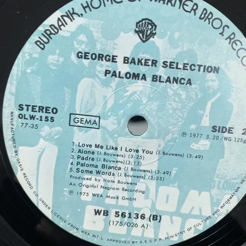 GEORGE BAKER LP / AA3120