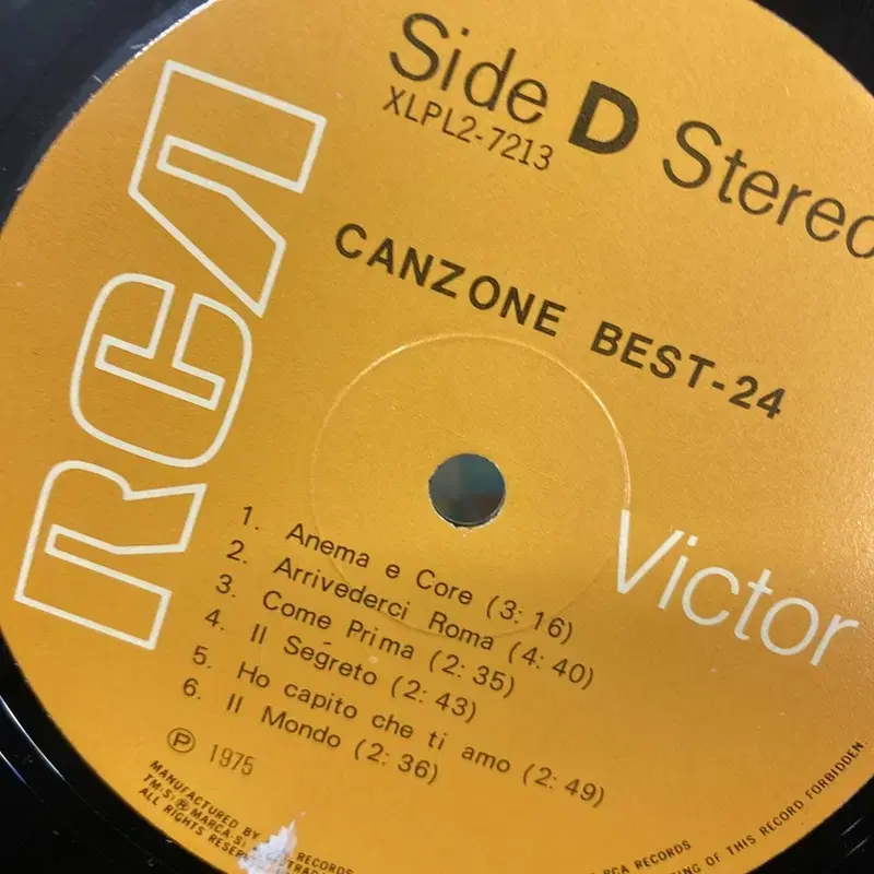 CANZONE LP / AA3325