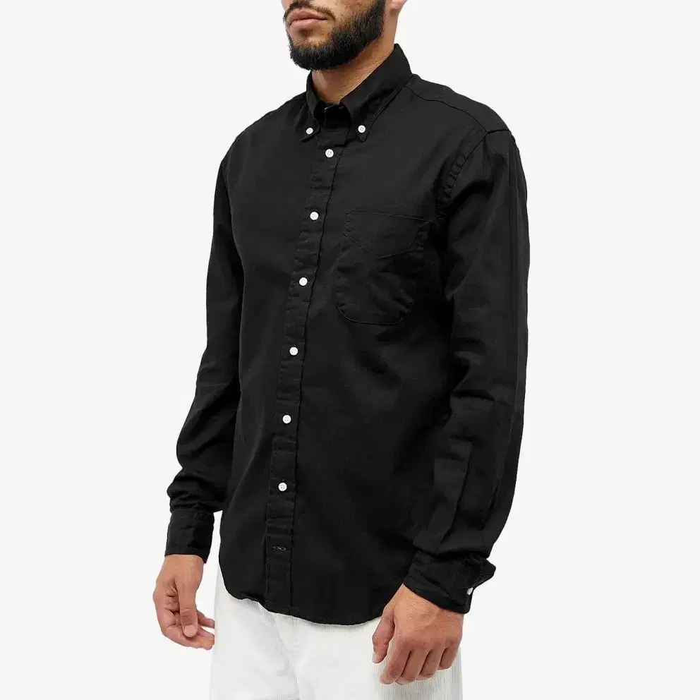 S) gitman vintage black oxford shirt