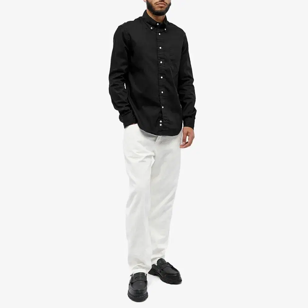 S) gitman vintage black oxford shirt