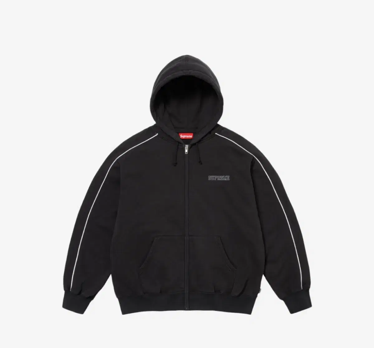 Supreme State Hoodie Zip Up Black XL