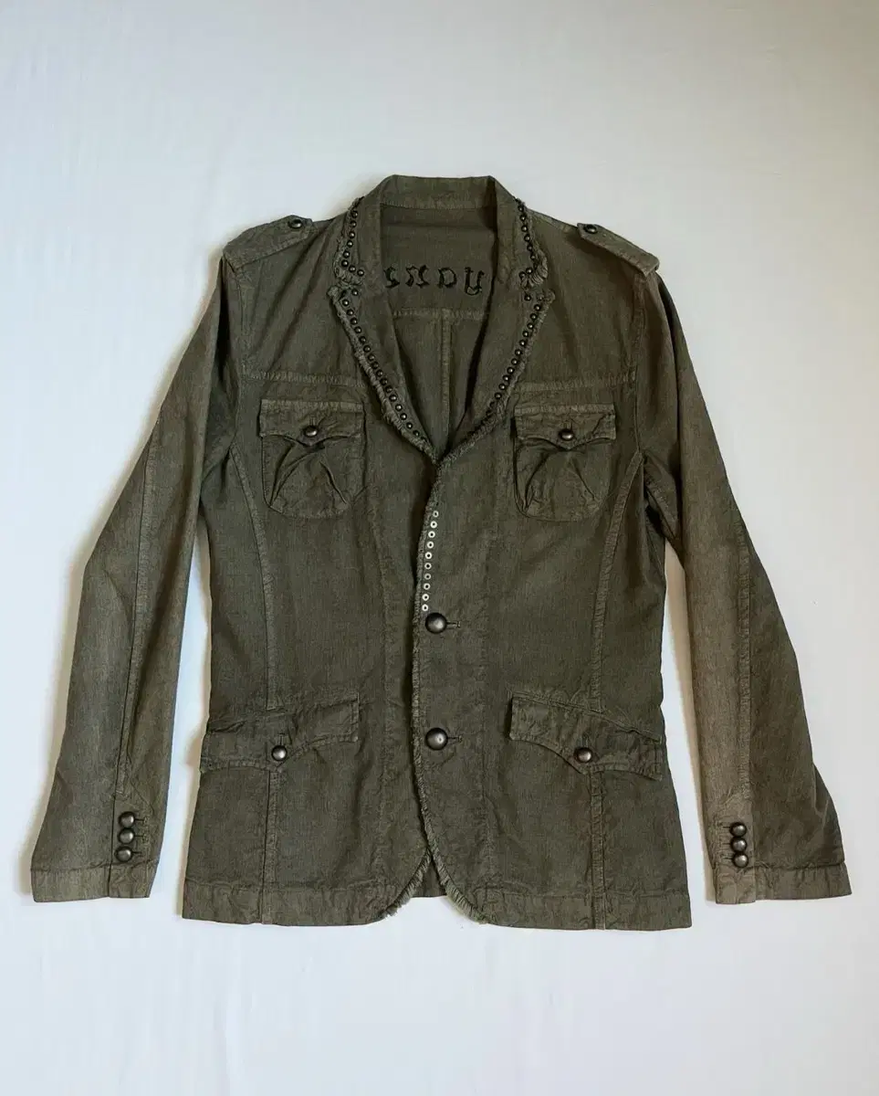 TETE HOMME Archive Stud Grunge Jacket