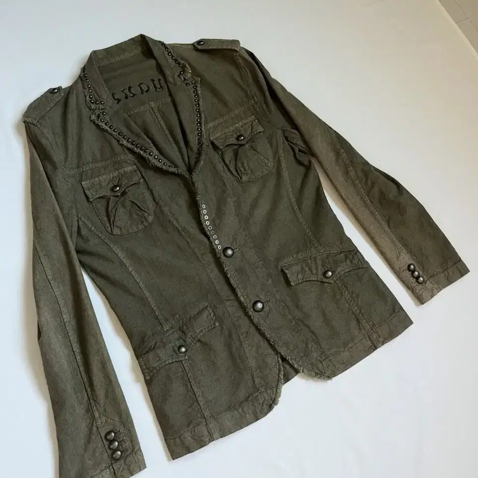 TETE HOMME Archive Stud Grunge Jacket