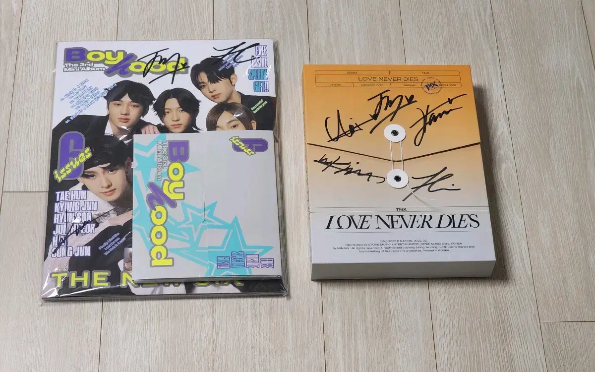 TheNewSix autographed album TNX signature not for sale