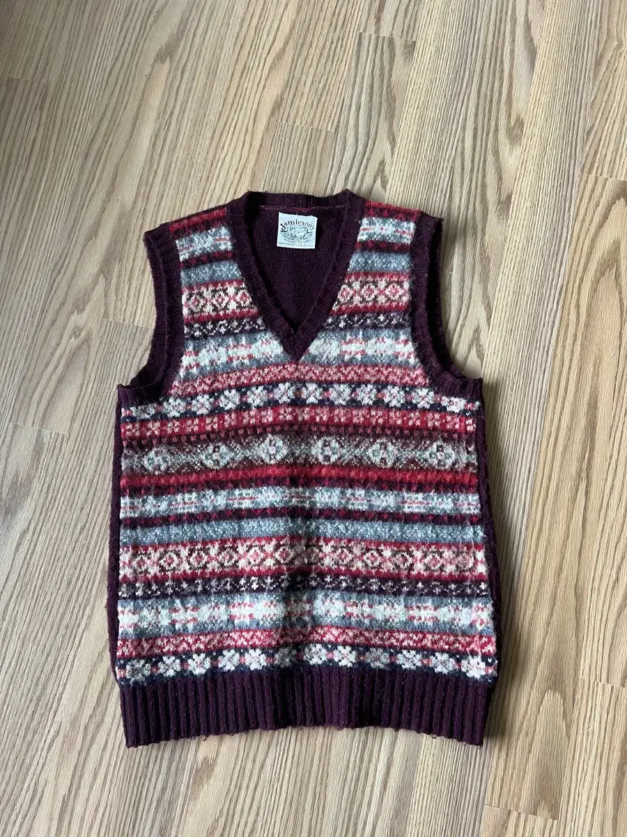 Jamieson's Fair Isle V-Neck Sweater