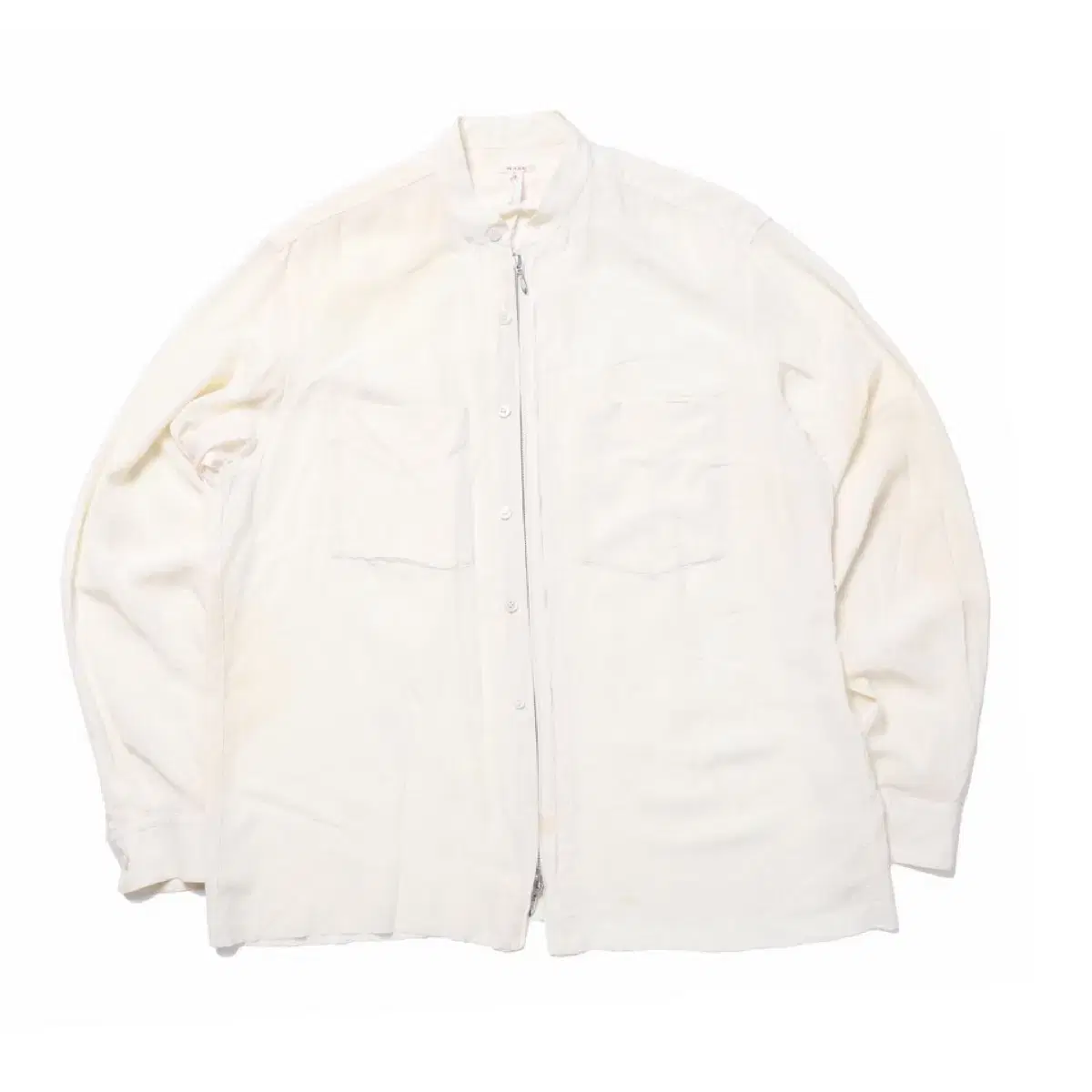 MASU Silk Zip Up Shirt