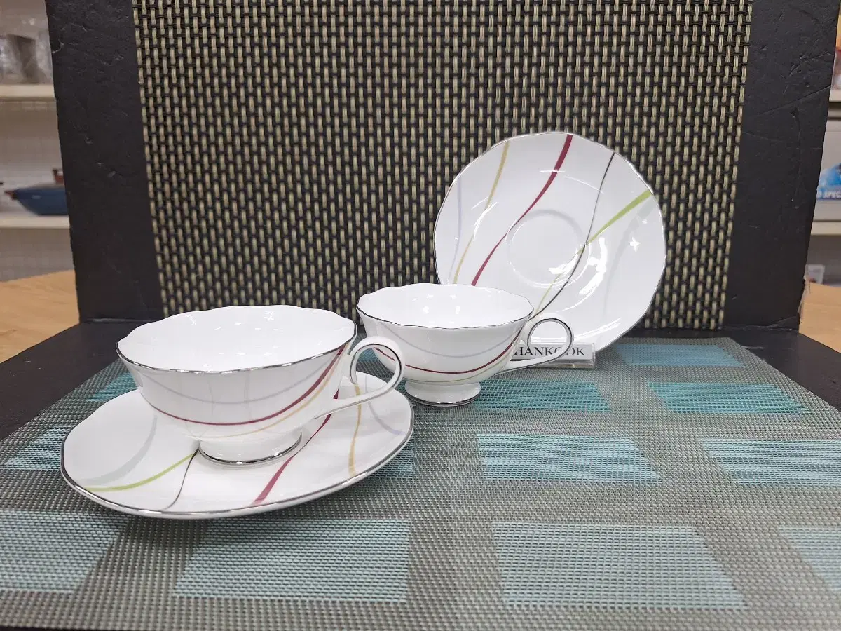 젠한국 웨이브 라인커피4pcs(새상품)