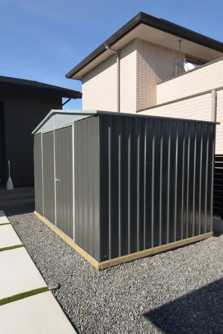 Steel Prefab Shed Large Size Farmhouse Storage Shed Movable Outdoor Small Farm Equipment Jungwon