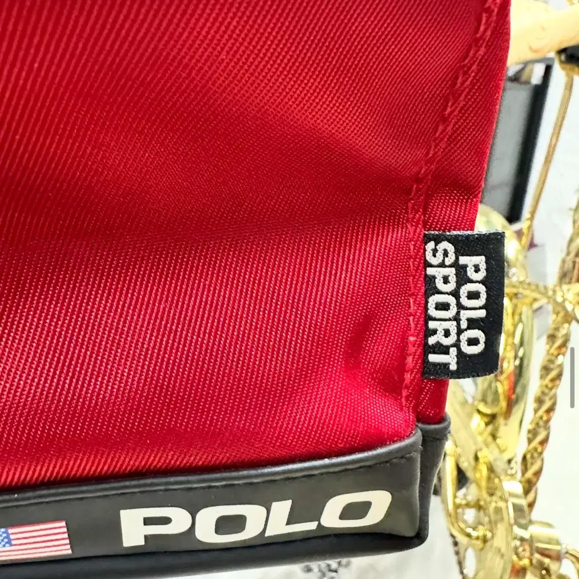 폴로스포츠 크로스백 polo sport cross bag red