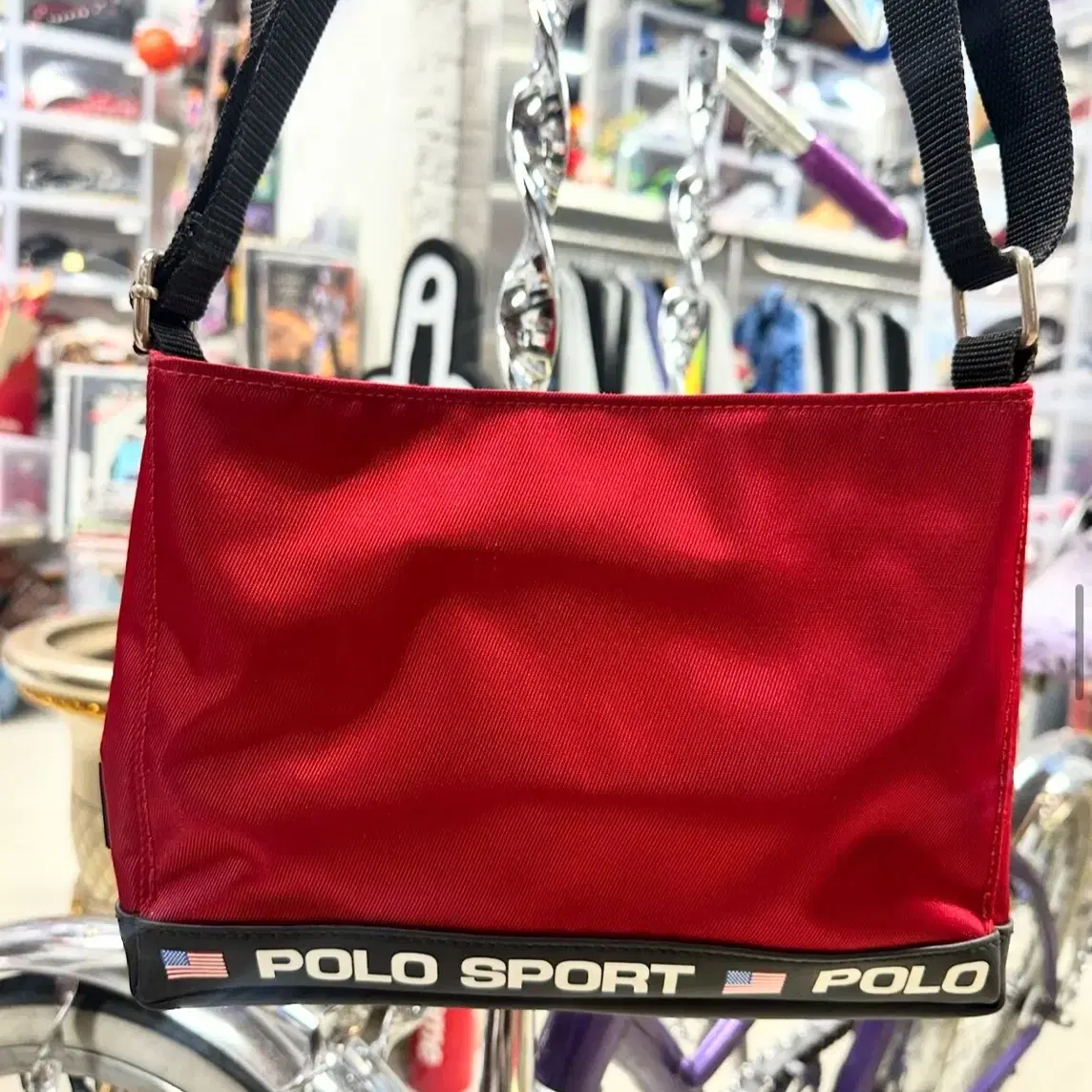 폴로스포츠 크로스백 polo sport cross bag red