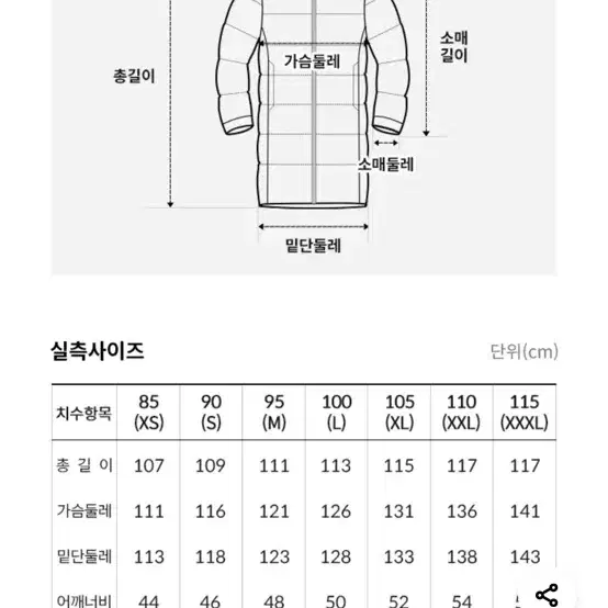 노스페이스 하이브리드 다운 코트 롱패딩 새상품