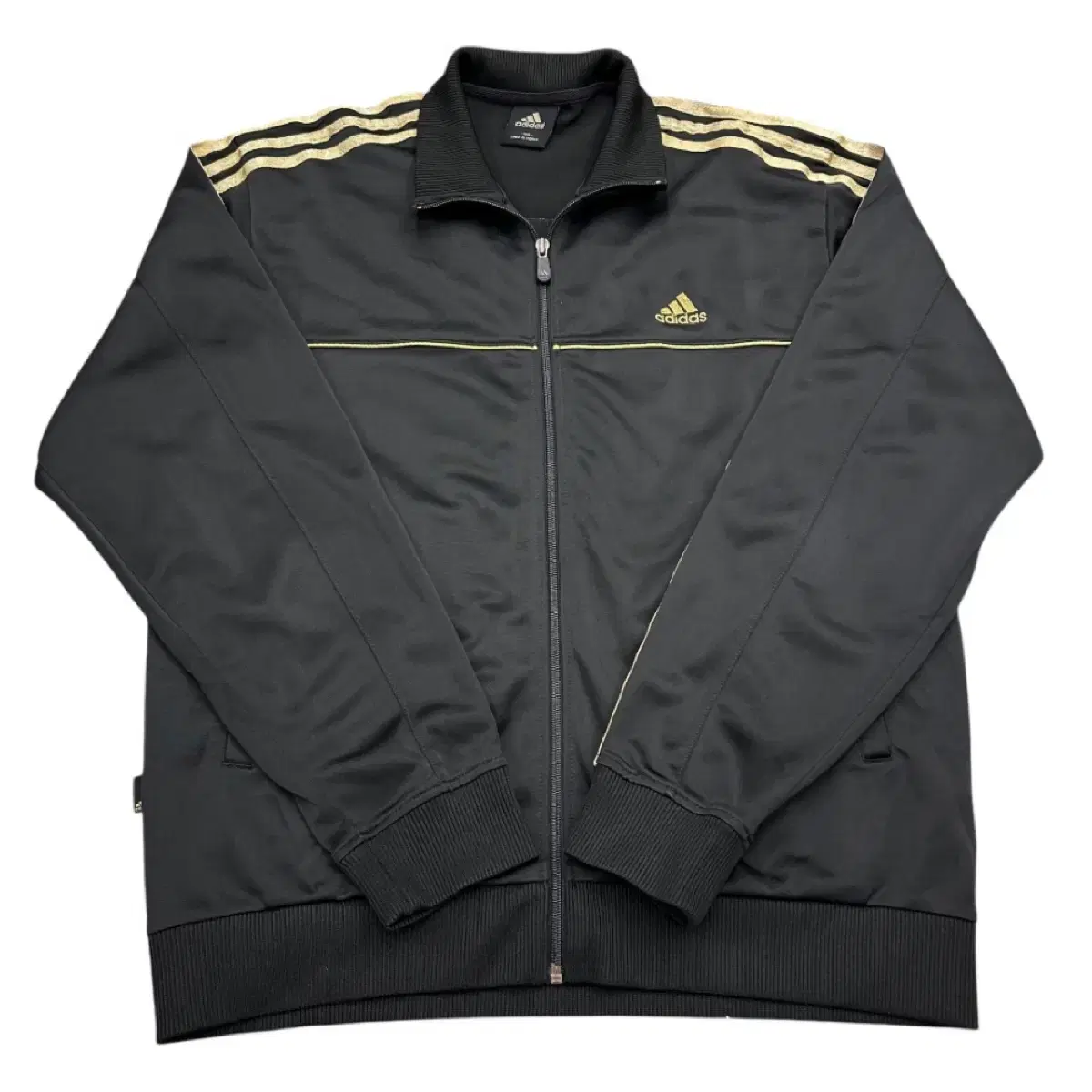 Adidas Essential Glitter Goldline Black Track Top 105