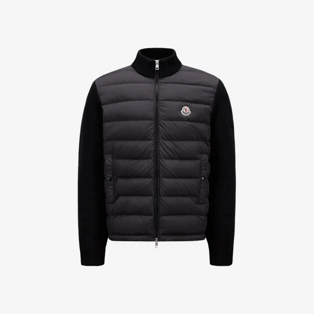 Moncler Padded Cotton Zip-up Cardigan Black 24SS CreamGenuine unused