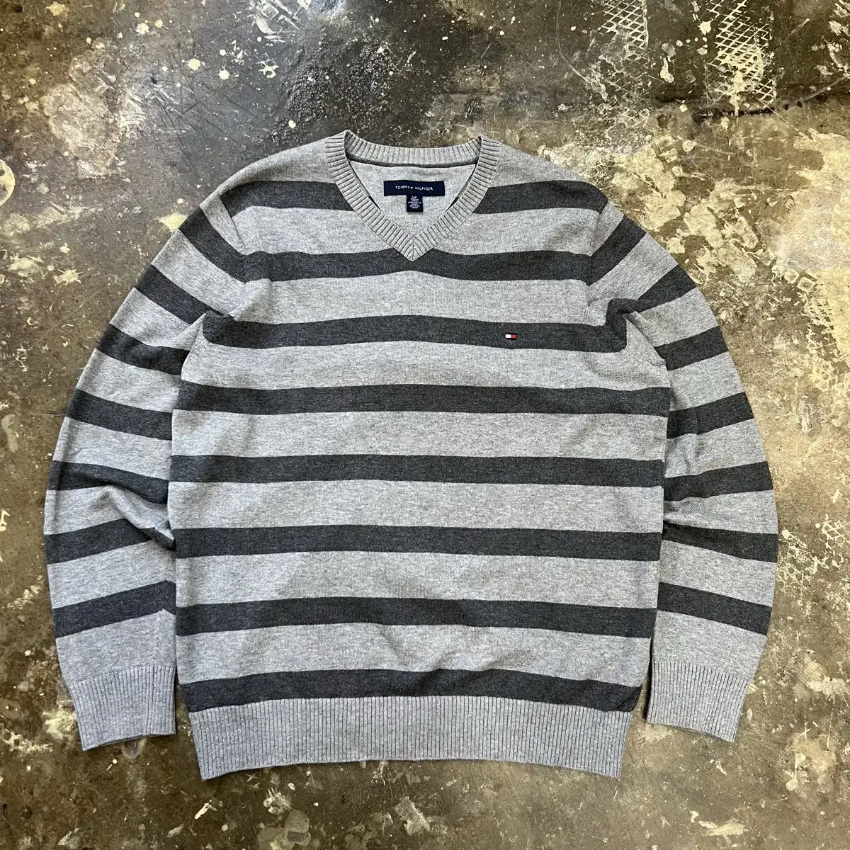 95) Tommy Hilfiger Striped Knit Sweater