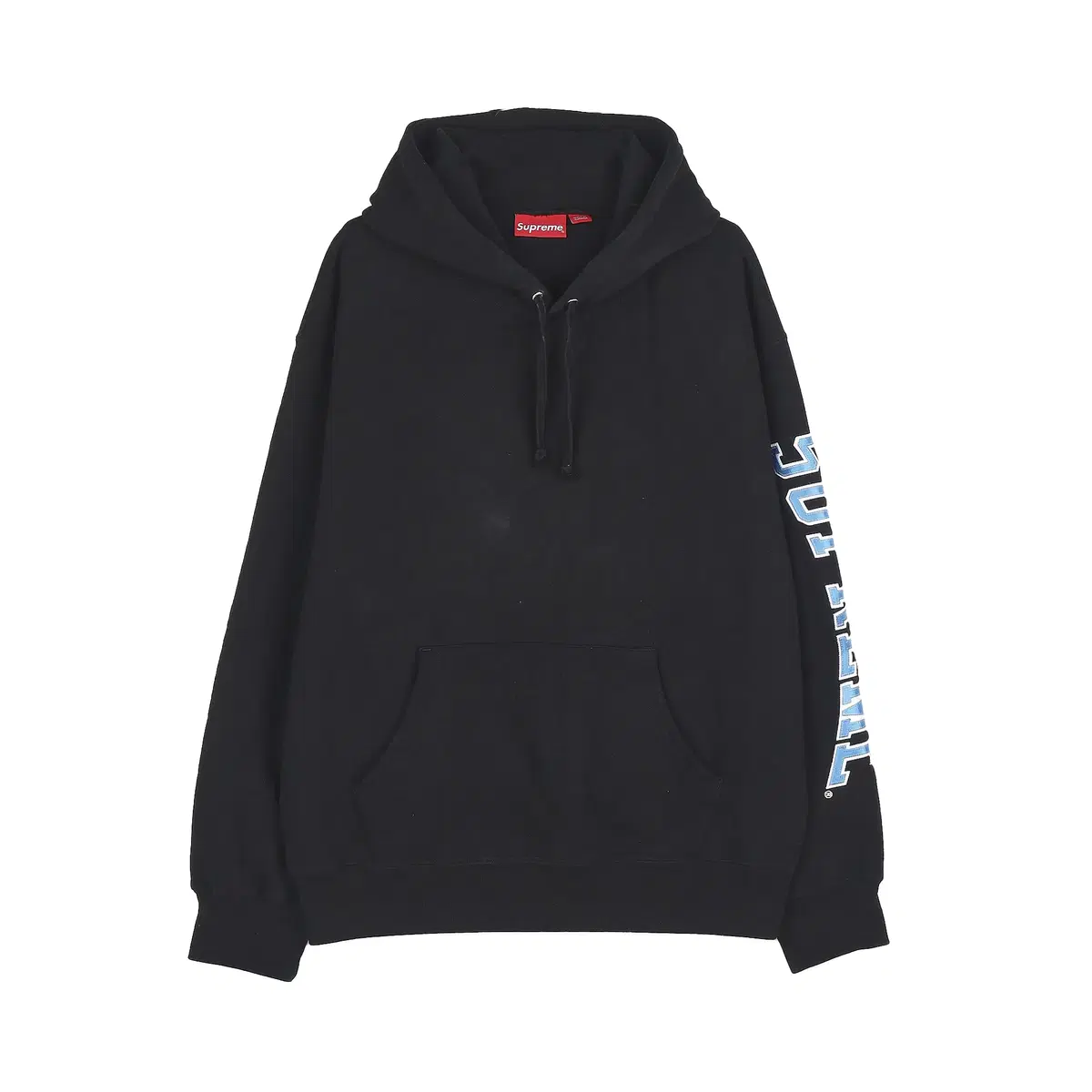 [M] Supreme Sleeve Arc Hooded Sweatshirt Black - 23FW