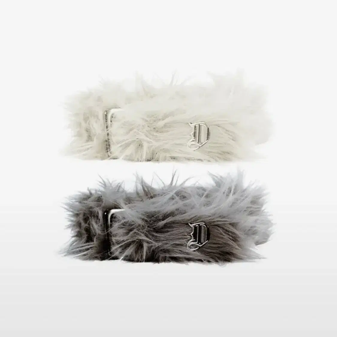 Odor fur belt white