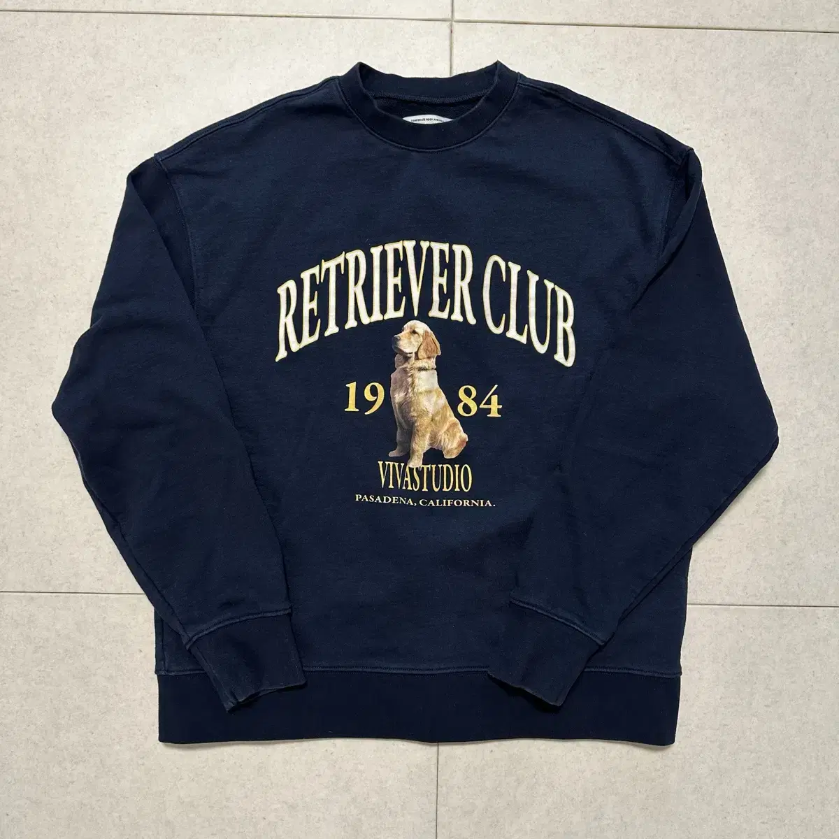 [size 100] VivaStudio Retriever Club Sweatshirt Man to Man