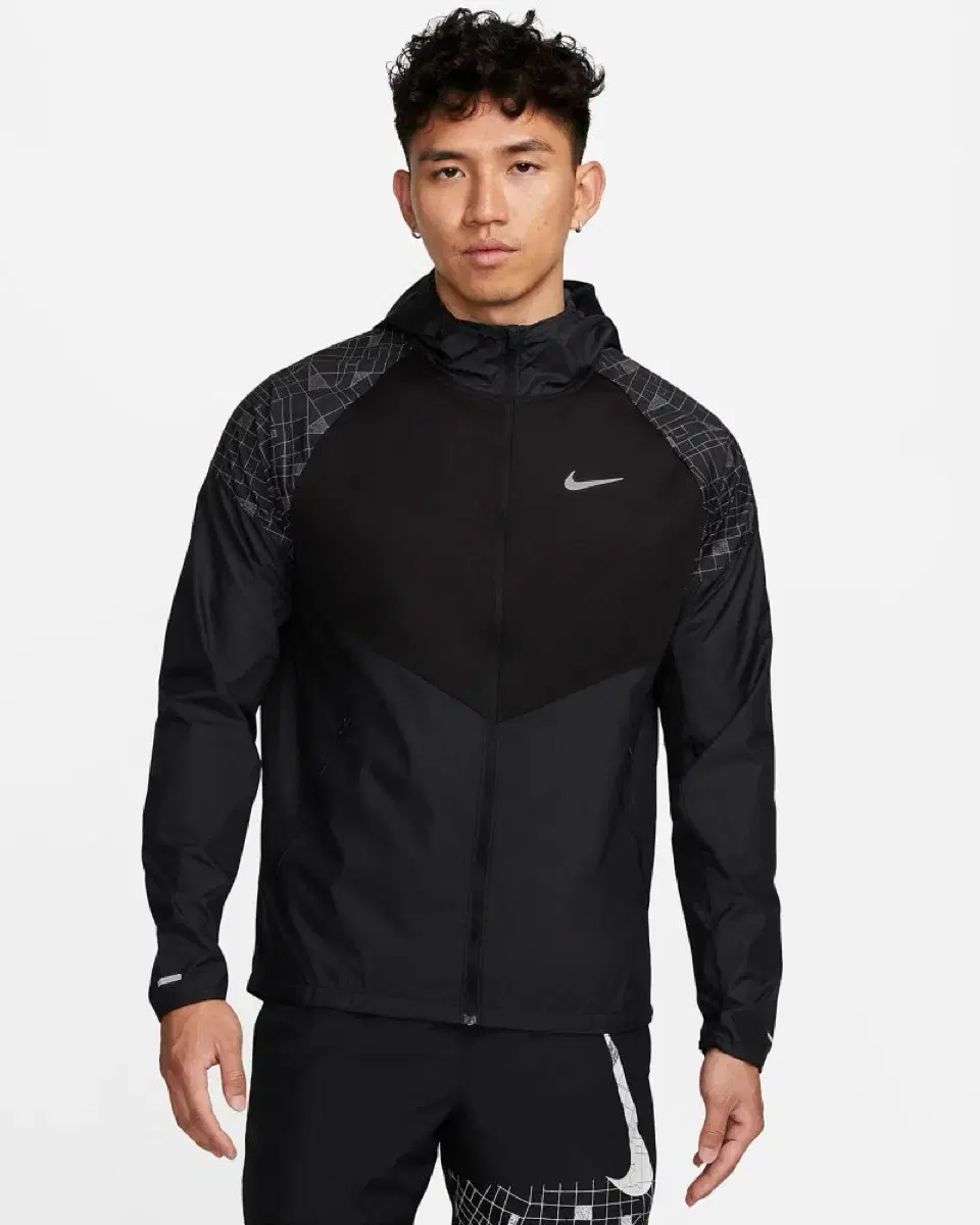 [L XL 2XL] Nike Run Division Mylar Flash Running Jacket Windbreaker