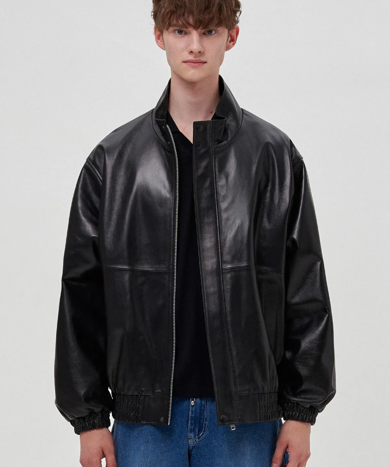 [L] Dorf Jayson Lambskin Placket Jumper