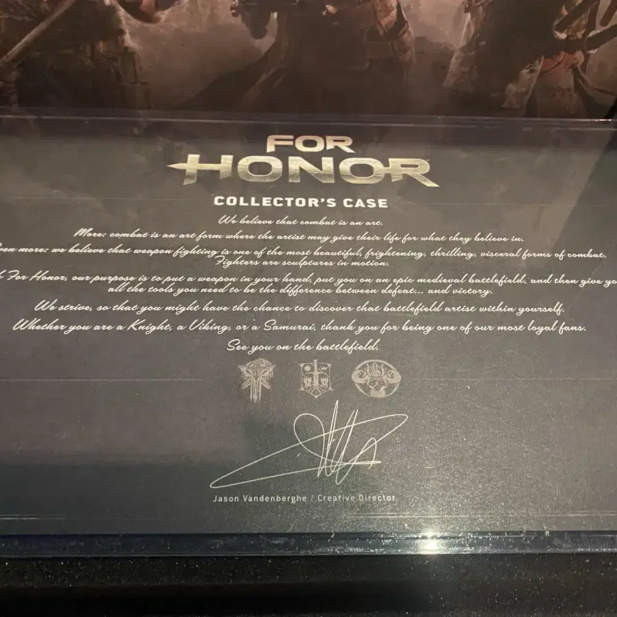 ps4 For Honor Collectors Edition Case &