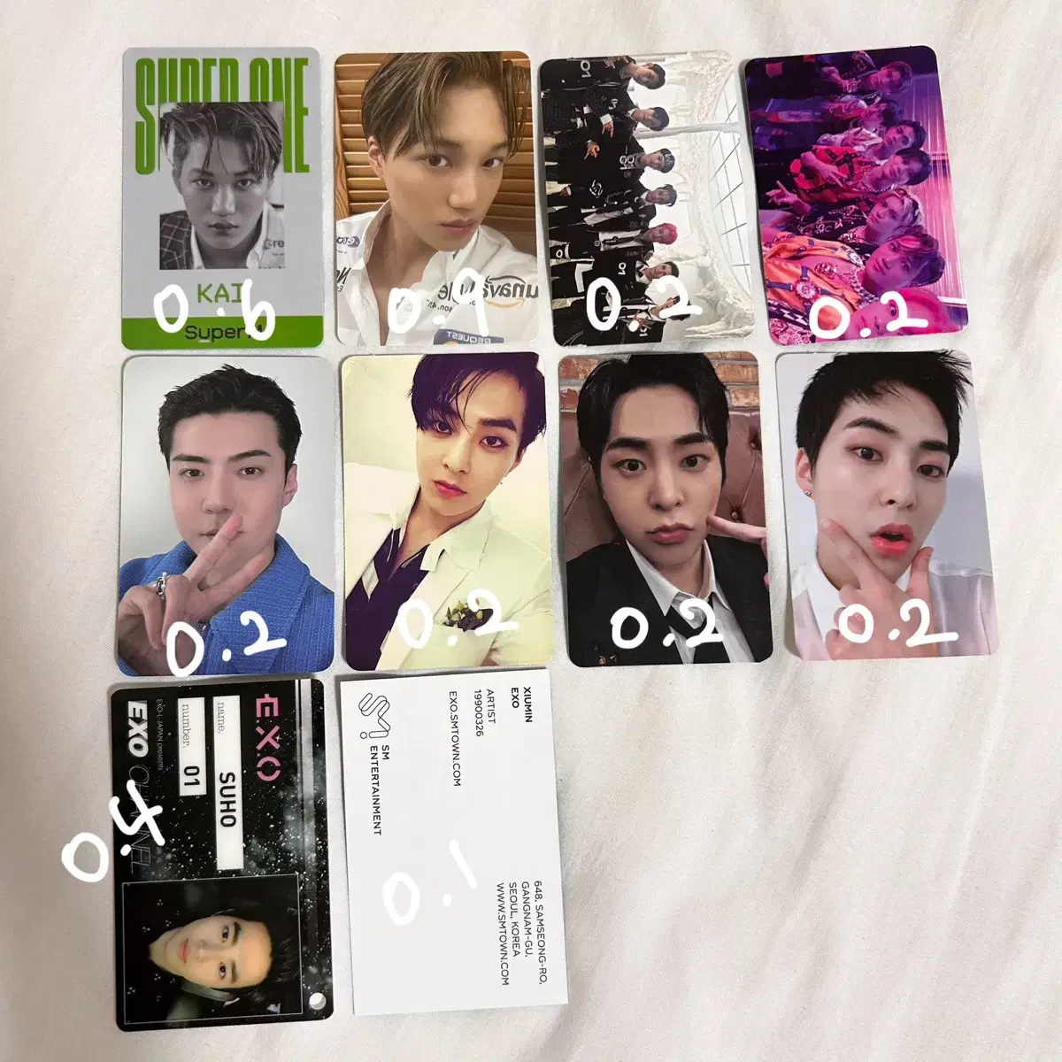 EXO EXO POCA photocard Photo Card Goods WTS