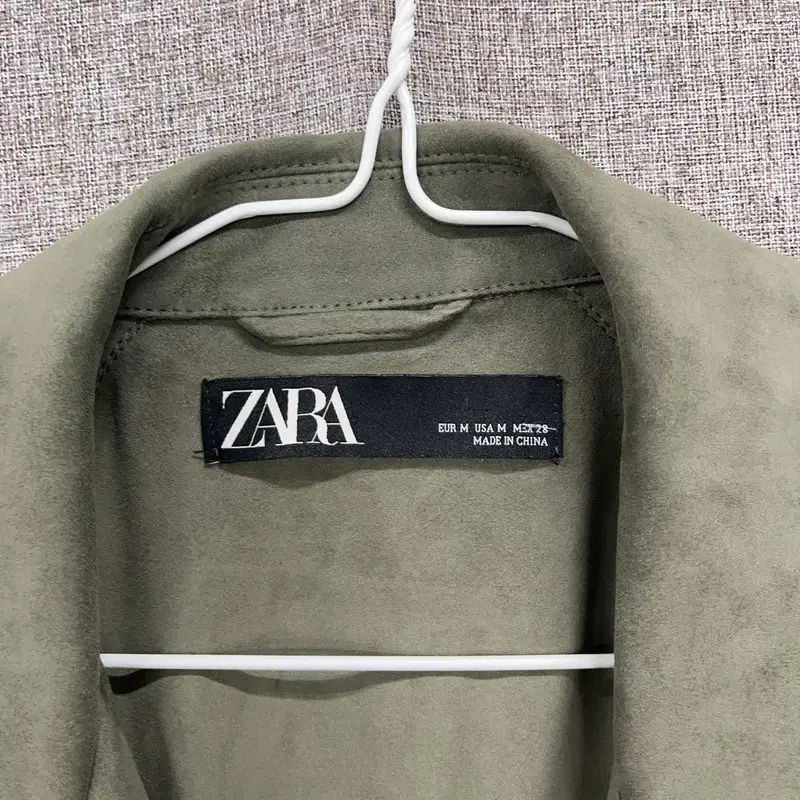 자라 ZARA 스웨이드 트렌치코트 롱자켓 95 K05584