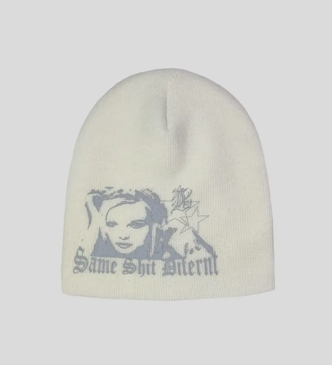 배디 비니 badee Mila Graphic Beanie Ivory