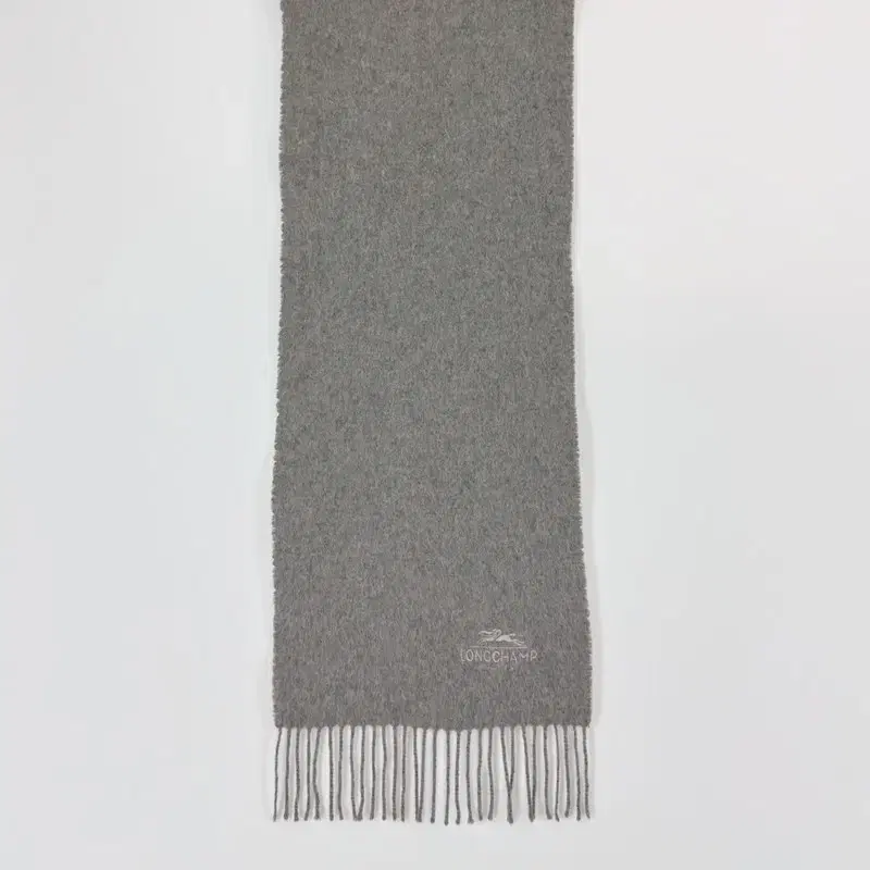 [Longchamp] Cashmere 100% Solid Shawl Muffler A28379