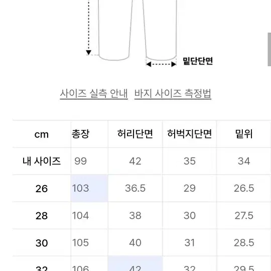 브랜디드 1967 흑청 데님 28