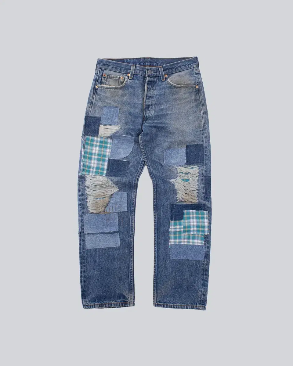 LEVIS Levi's 501xx Patchwork Denim Pants (33")