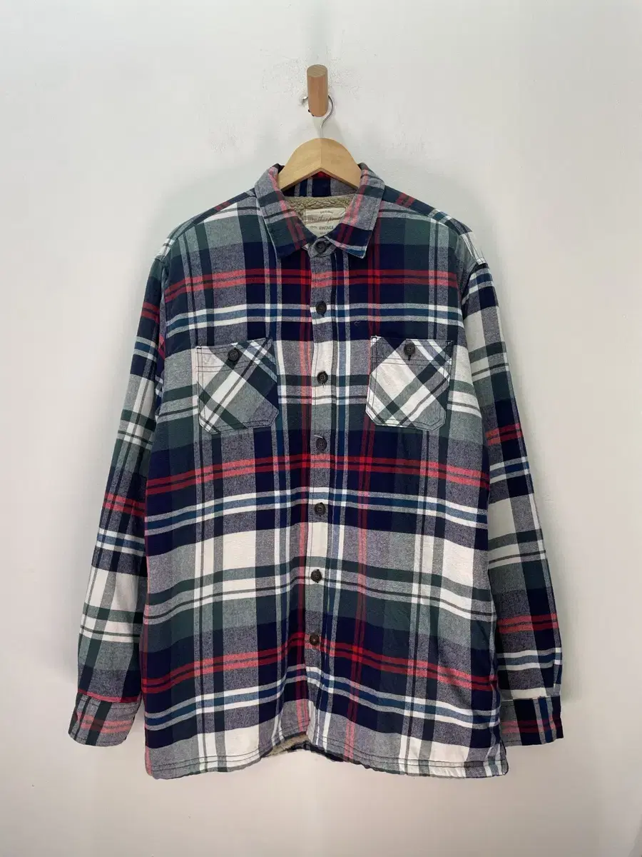 (L) Vintage flannel shirt jacket