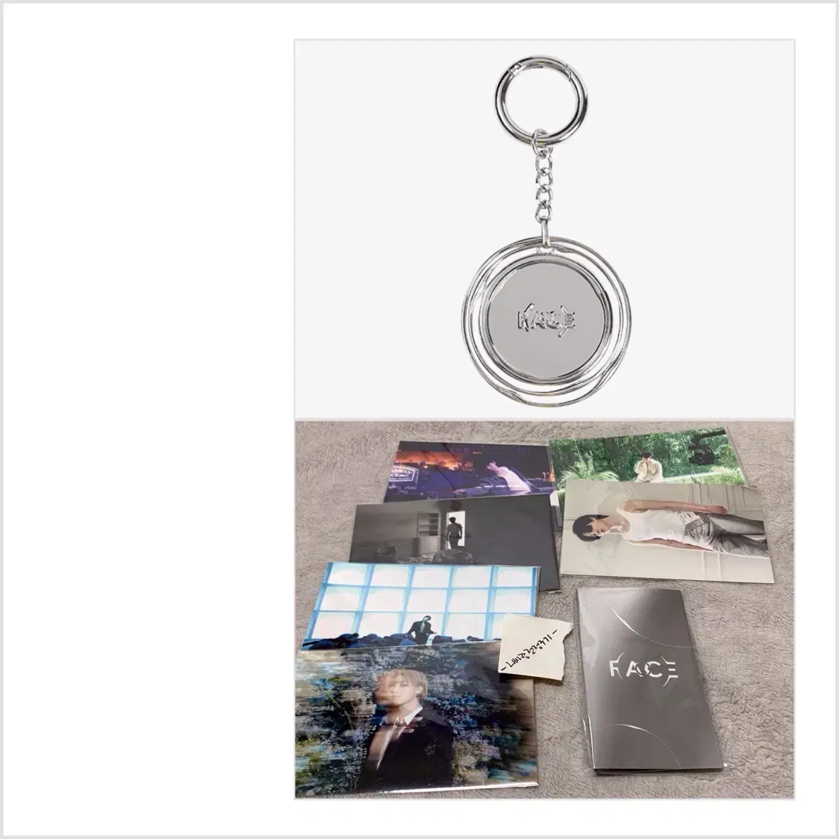 <미개봉> 지민 페이스 키링 Jimn Face Keyring 지민 전시회