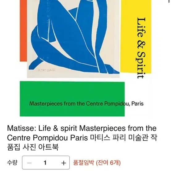 앙리마티스 아트 북 Matisse: Life & spirit 서적 책