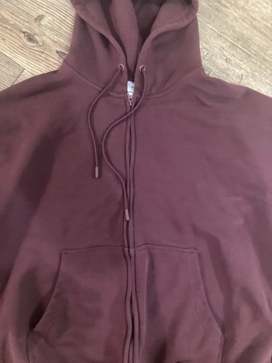 Jammie Burgundy Hoodie Zip Up L