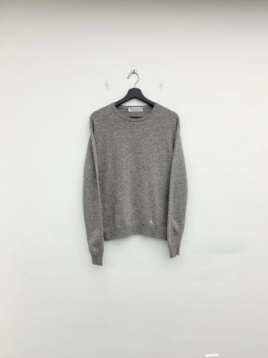 Burberry Grey Lambswool Sweater