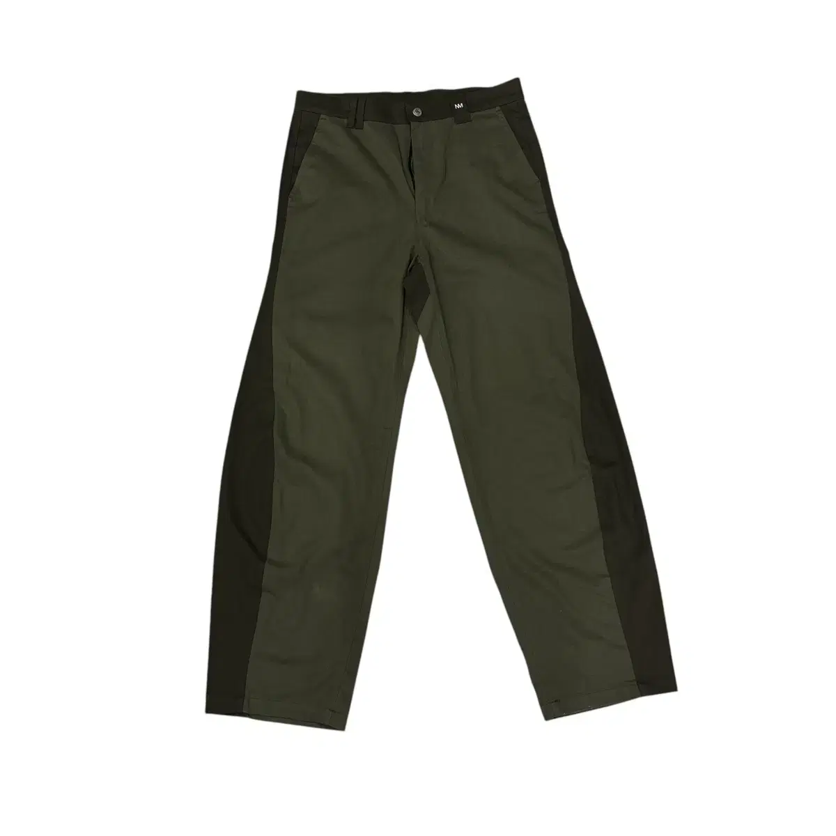 No Manual Khaki Wide-leg Pants