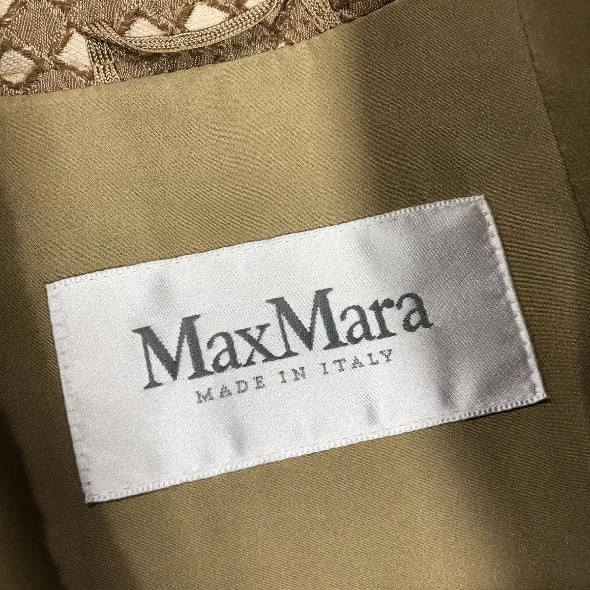 [ MaxMara ] 막스마라 자카드 코튼 롱 코트