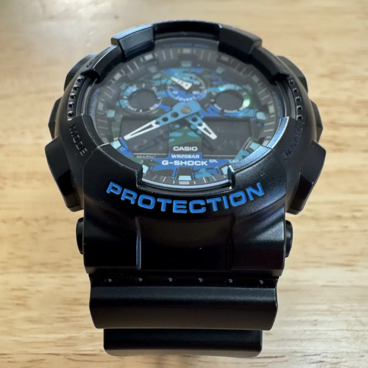 지샥 빅페이스 (G-SHOCK GA-100) 블루 카모플라쥬 판매합니다