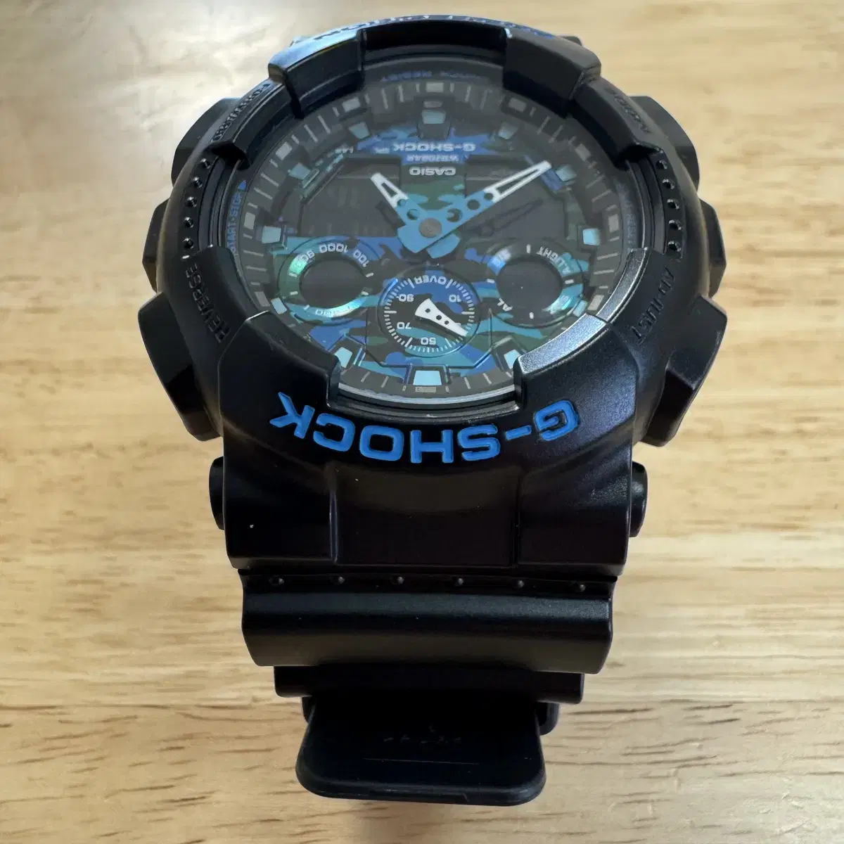 지샥 빅페이스 (G-SHOCK GA-100) 블루 카모플라쥬 판매합니다